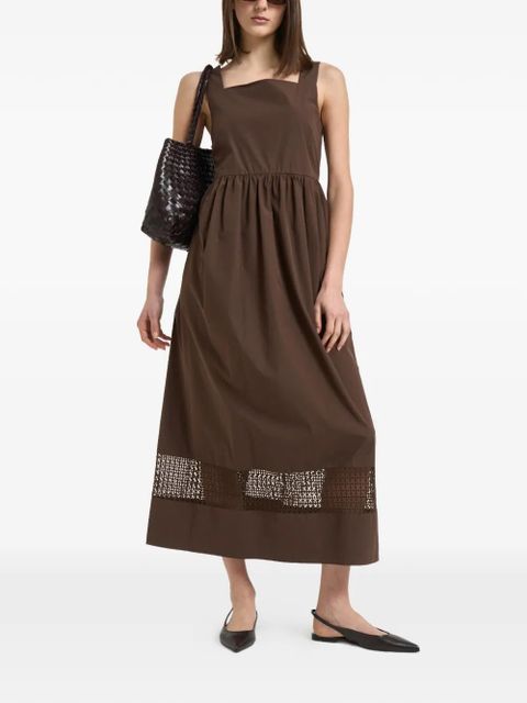 Weekend Max Mara lace-panel midi dress - Brown - zdjęcie produktu nr 2