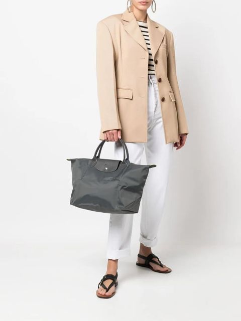 Longchamp medium Le Pliage tote bag - Grey - zdjęcie produktu nr 2
