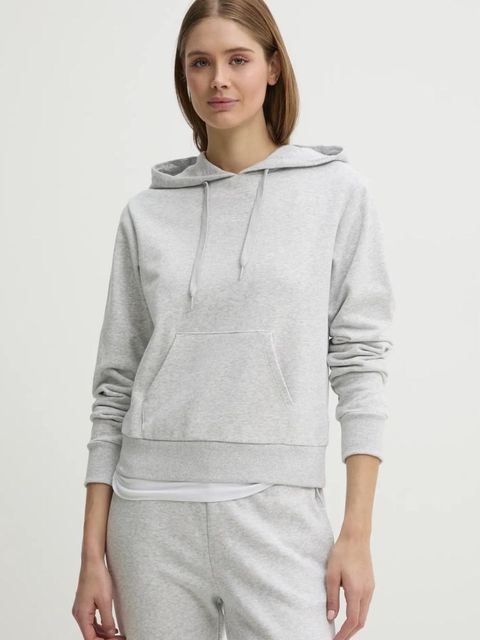 Guess bluza SOFIA damska kolor szary z kapturem gładka O5RQ02 KCO31 - zdjęcie produktu nr 1