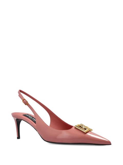 Dolce & Gabbana 75mm Lollo slingback pumps - Pink