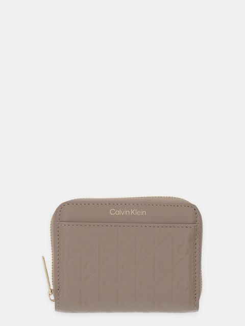 Calvin Klein portfel skórzany damski kolor beżowy LV04F1081G - zdjęcie produktu nr 1