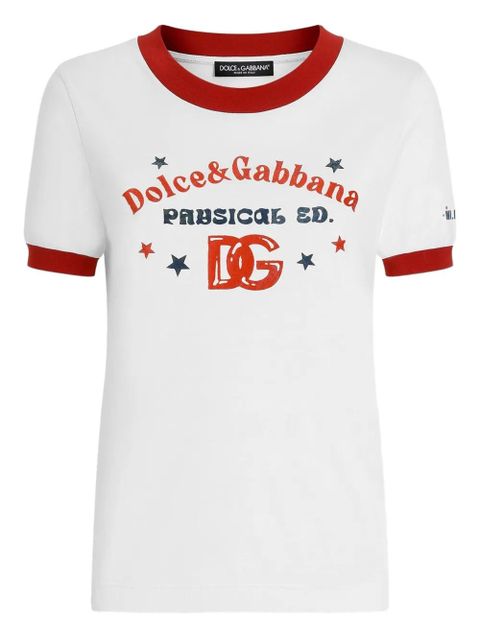Dolce & Gabbana logo-print cotton T-shirt - White - zdjęcie produktu nr 1