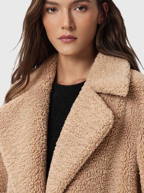 AllSaints płaszcz kolor beżowy W062OB