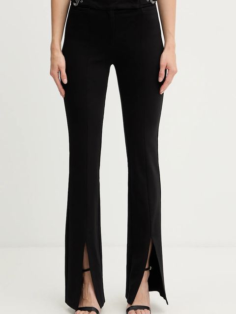 Versace Jeans Couture spodnie damskie kolor czarny dzwony high waist 79HAA103 J0092 - zdjęcie produktu nr 1