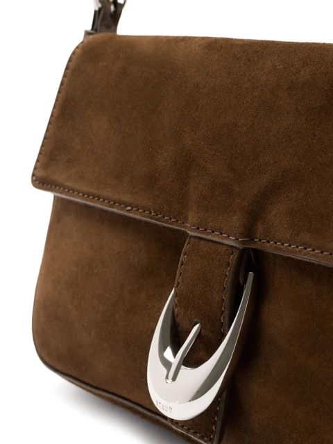 STAUD x HARLOW buckle shoulder bag - Brown