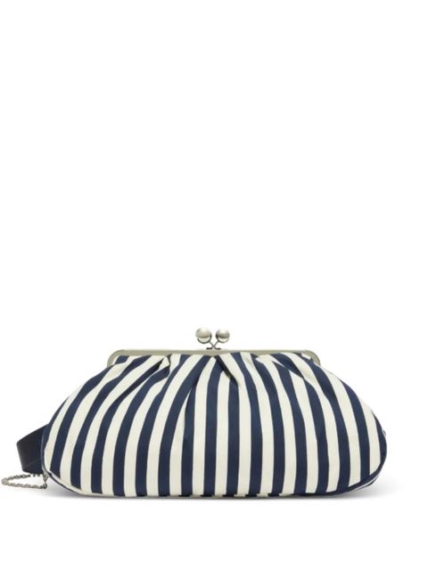 Weekend Max Mara striped top handle shoulder bag - Blue - zdjęcie produktu nr 1