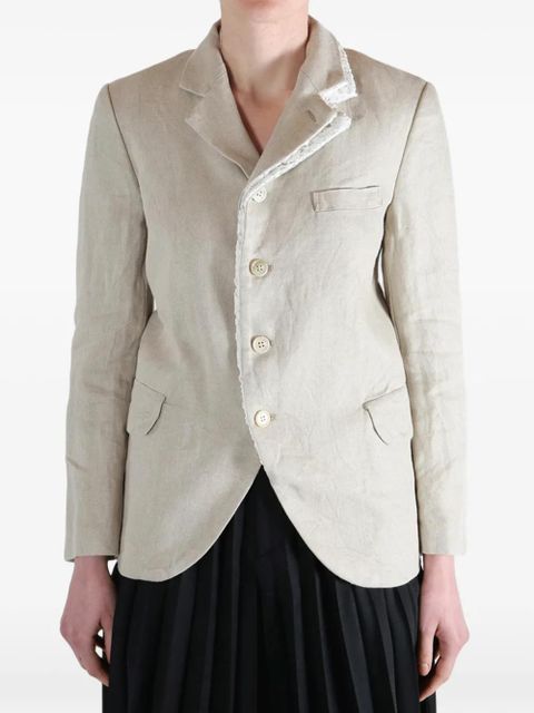 Comme Des Garçons lace-trim blazer - Neutrals - zdjęcie produktu nr 2