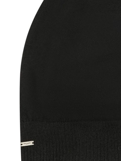 Saint Laurent ribbed beanie hat - Black - zdjęcie produktu nr 2