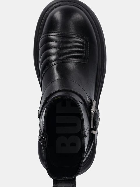 Buffalo botki Dione Biker Boot Mid damskie kolor czarny na platformie 1270127-BLK