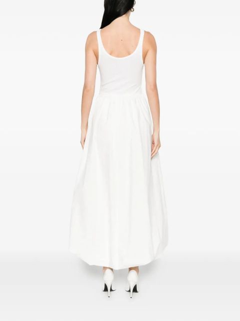 Eleh scoop-neck midi dress - White