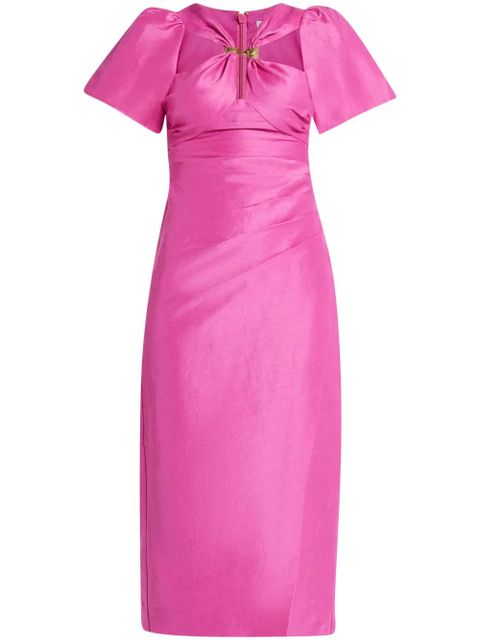 Aje Presence Twisted midi dress - Pink - zdjęcie produktu nr 1