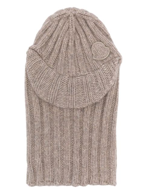 Moncler peak-detaiiled balaclava - Brown - zdjęcie produktu nr 1