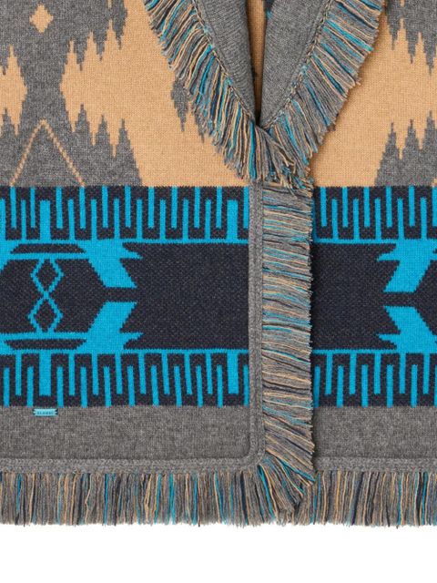 Alanui Icon jacquard fringed cardigan - Neutrals - zdjęcie produktu nr 2