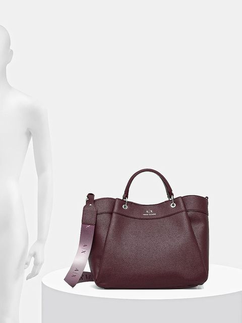 Armani Exchange torebka kolor bordowy 942910 CC783