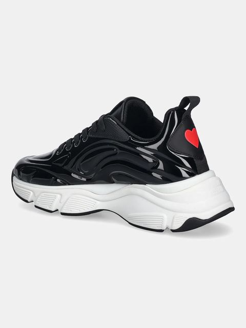 Love Moschino sneakersy damskie kolor czarny JA15376G0NJT000A