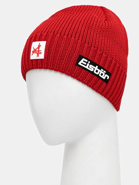 Eisbar czapka z dodatkiem wełny Trop MÜ SA kolor czerwony E33166