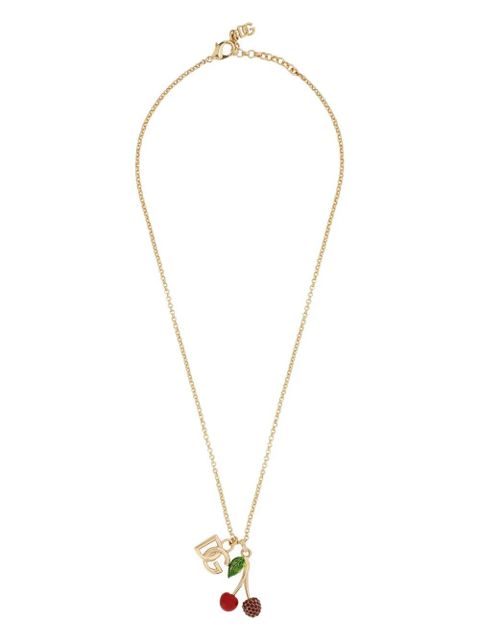 Dolce & Gabbana logo-charm polished necklace - Gold - zdjęcie produktu nr 1