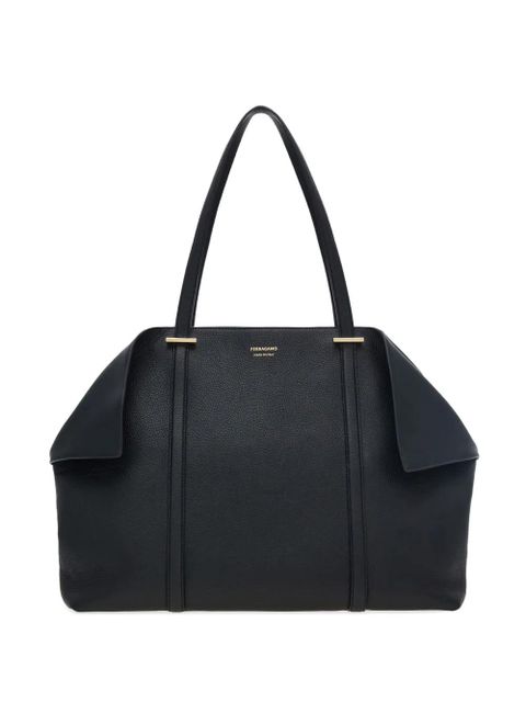 Ferragamo large folded-sides tote bag - Black - zdjęcie produktu nr 1
