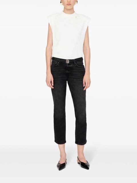 ANINE BING Nix cropped jeans - Black - zdjęcie produktu nr 2