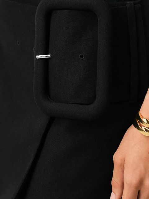 AMI Paris buckle belted mini skirt - Black