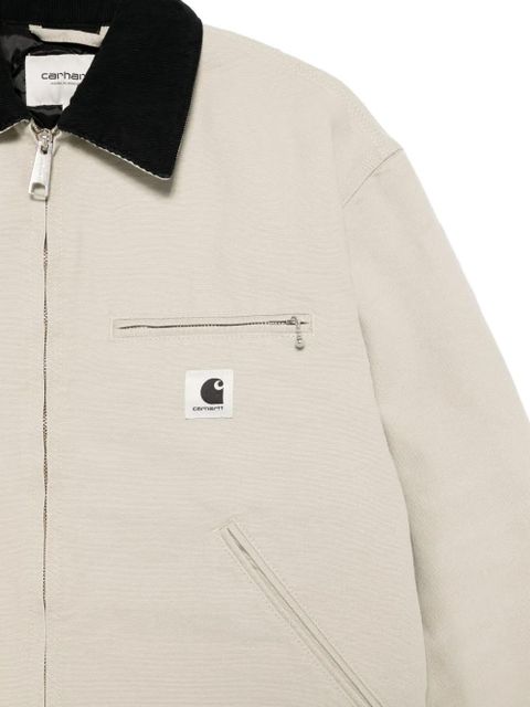 Carhartt WIP corduroy-collar zip-front jacket - Neutrals