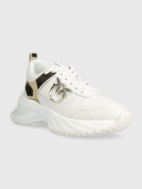 Pinko sneakersy skórzane Ariel kolor biały SS0027 P025 Z1B - zdjęcie produktu nr 2