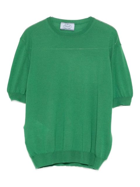Prada round-neck short-sleeve T-shirt - Green - zdjęcie produktu nr 1