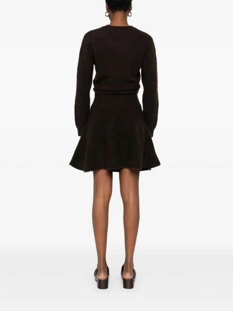 Maje knitted midi dress - Brown