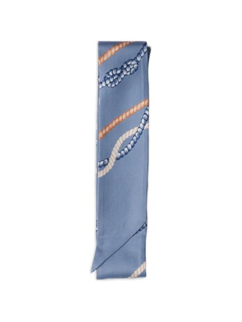 Prada silk scarf - Blue - zdjęcie produktu nr 2