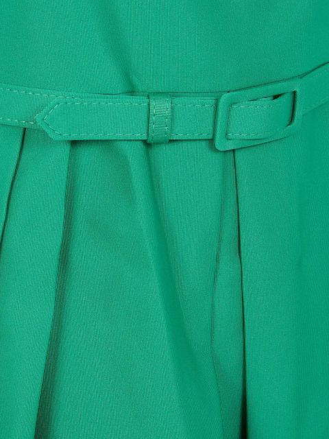 Lauren Ralph Lauren pleated belted dress - Green