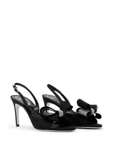 René Caovilla Arabella crystal-embellished sandals - Black - zdjęcie produktu nr 2