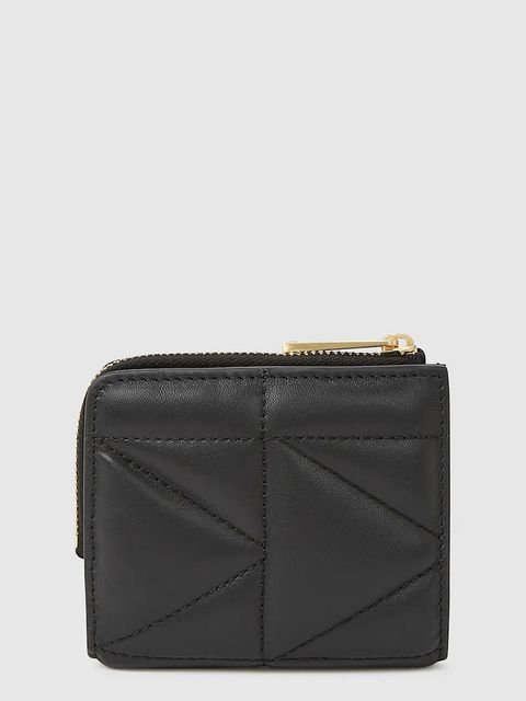 Karl Lagerfeld portfel skórzany K/KUILT damski kolor czarny A4W32039