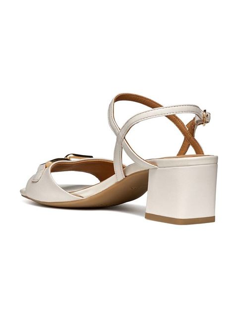 Geox sandały skórzane D NEW ERAKLIA 50 A kolor beżowy D45RNA 000TU C5322