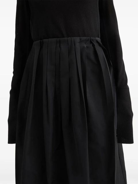 Jil Sander pleated skirt - Black