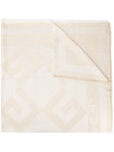 Givenchy logo knit scarf - Neutrals - zdjęcie produktu nr 1