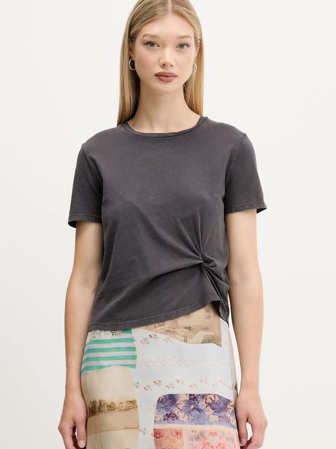 Desigual sukienka COLLAGE kolor szary 25WWVW17