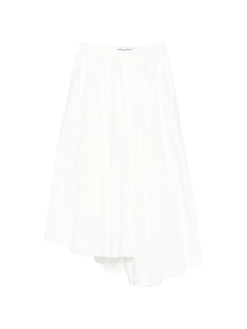 Self-Portrait pleated asymmetrical skirt - White - zdjęcie produktu nr 1