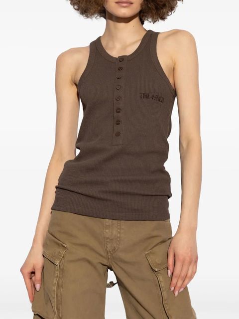 The Attico Logo Top - Brown