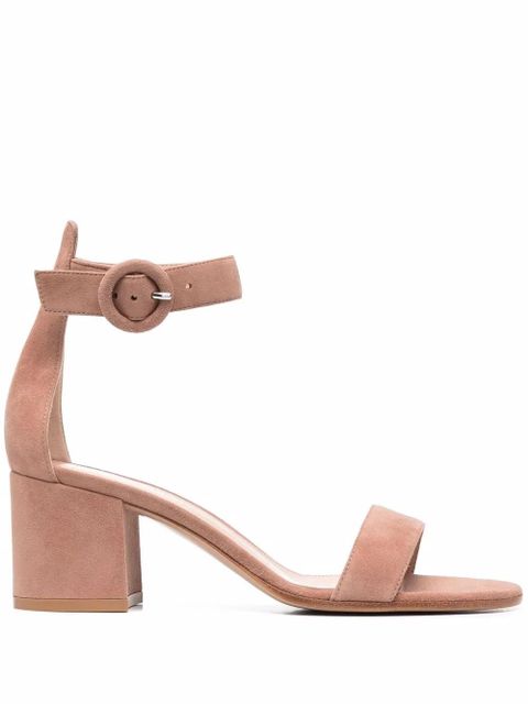 Gianvito Rossi strappy 60mm suede sandals - Neutrals - zdjęcie produktu nr 1