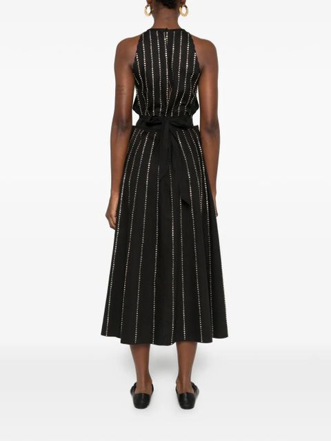 SANDRO rhinestone-embellished dress - Black