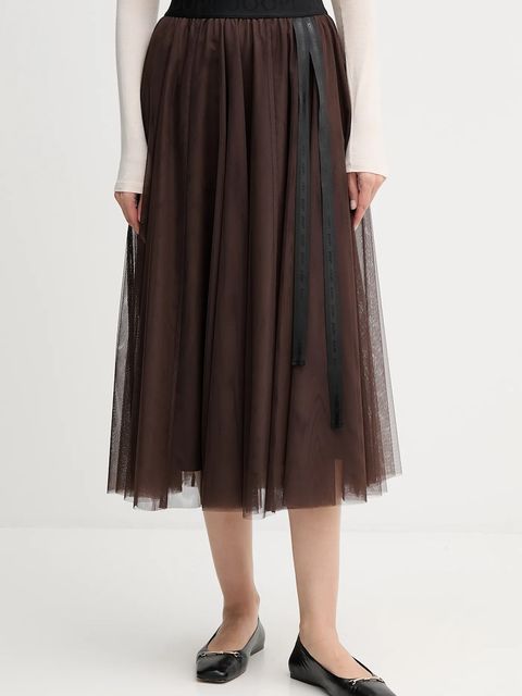 Joop! spódnica kolor brązowy midi rozkloszowana 30046657 - zdjęcie produktu nr 1