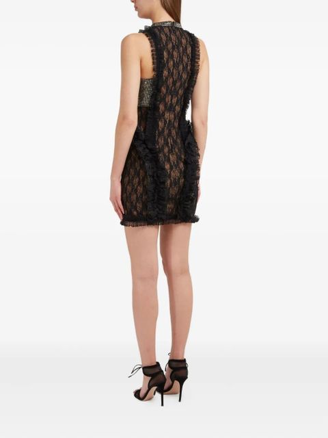 Self-Portrait Lace Crystal mini dress - Black - zdjęcie produktu nr 2