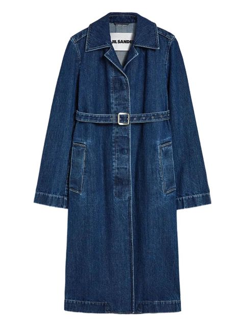 Jil Sander denim trench coat - Blue - zdjęcie produktu nr 1