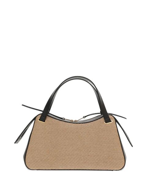 Jil Sander raffia-panelled tote bag - Neutrals - zdjęcie produktu nr 2