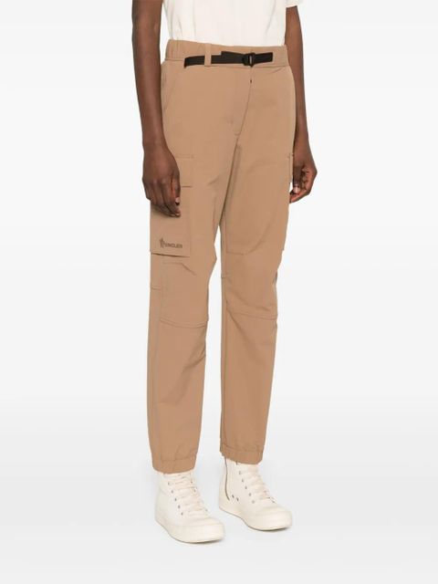 Moncler Grenoble logo-patch cargo trousers - Brown