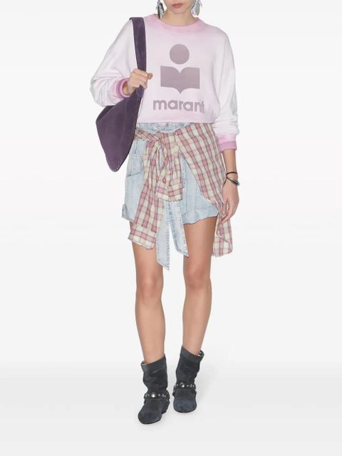 MARANT ÉTOILE Mobyli logo-print sweatshirt - Purple - zdjęcie produktu nr 2