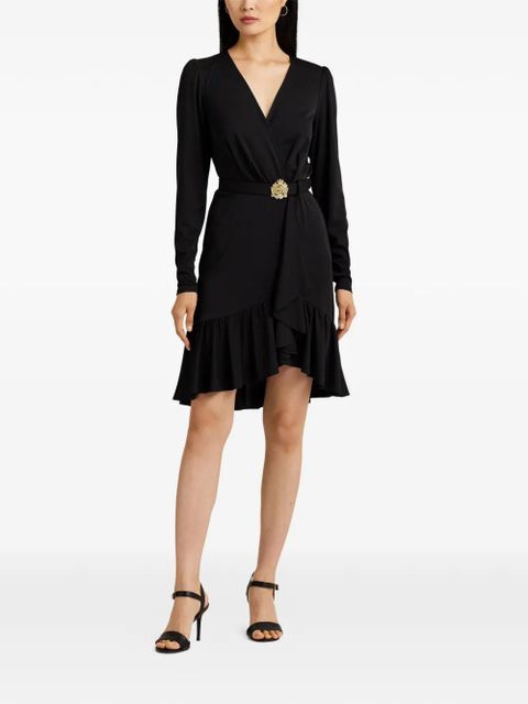 Lauren Ralph Lauren ruffled-trim midi dress - Black - zdjęcie produktu nr 2