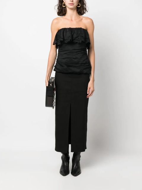 ISABEL MARANT Secia straight skirt - Black - zdjęcie produktu nr 2