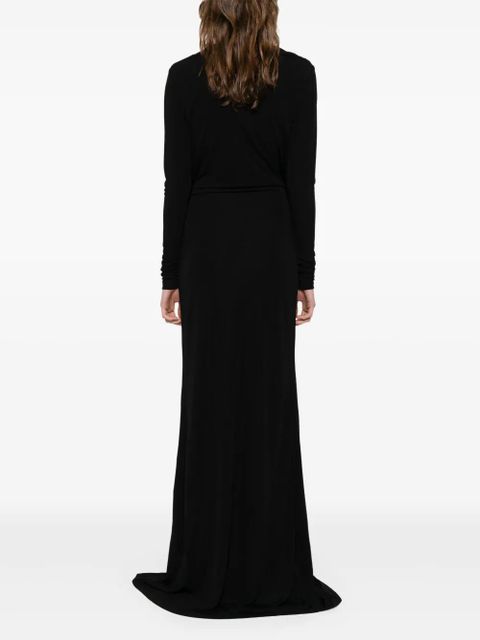 Christopher Esber draped jersey maxi dress - Black