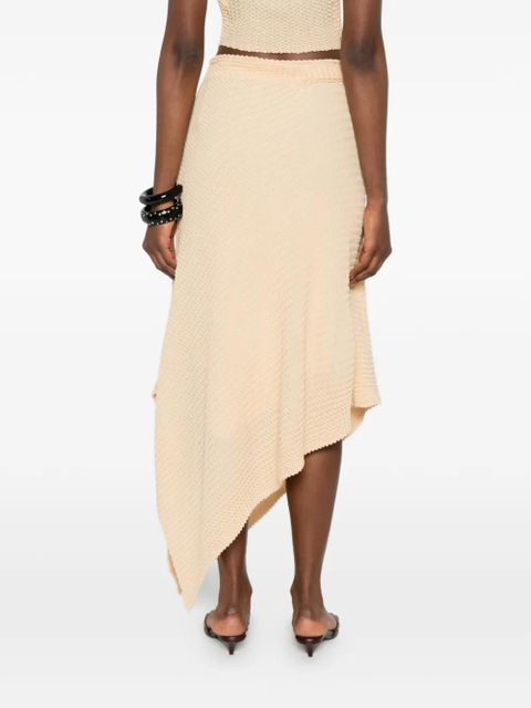Victoria Beckham asymmetric-hem midi skirt - Neutrals